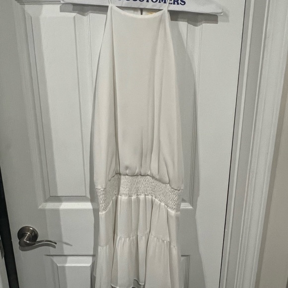Krisa smocked white halter dress; never worn; great for bridal - Picture 2 of 2